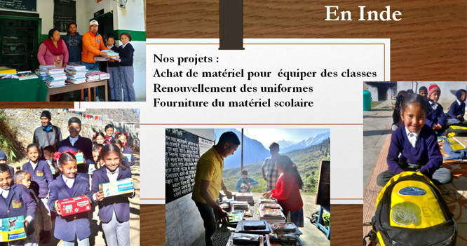 Projet d'aide aux enfances en Inde