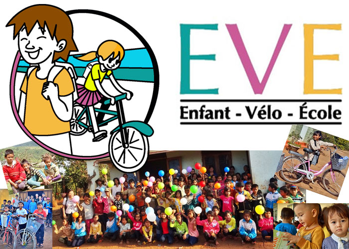 Aide à l'Enfance en Inde et du Vietnam EVE Enfant Vélo Ecole